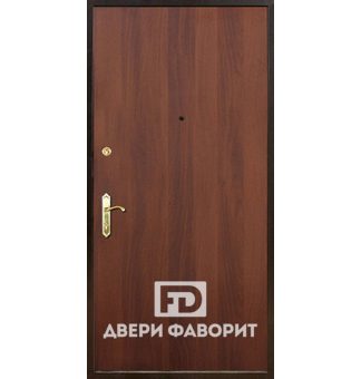 входная стальная с отделкой ламинат и МДФ, ручка на планке