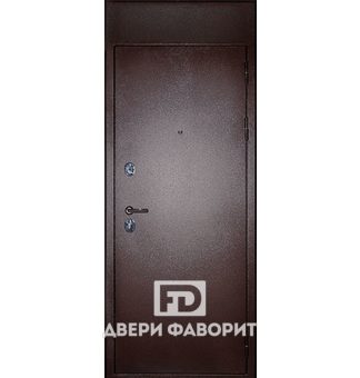 недорогая металлическая дверь с верхней вставкой, порошковый окрас