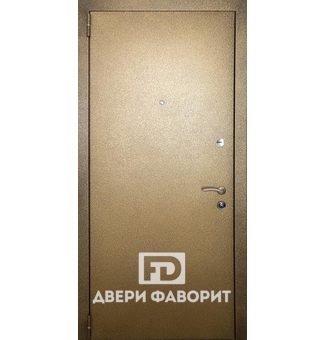 Металлическая одностворчатая дверь с антивандальным порошковым напылением