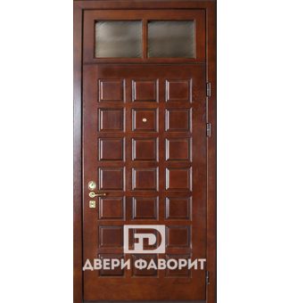 стальная входная дверь с отделкой цельным массивом дерева