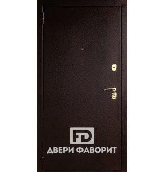 дверь уличная отделана цинкогрунтом для стандартного по размеру проёма