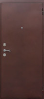 миниатюра - металлическая дверь в квартиру отделана мдф с фрезерным узором - МД-184 - kv030